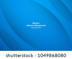 abstract blue background with... | Shutterstock .eps vector #1049868080
