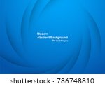 abstract blue curve background... | Shutterstock .eps vector #786748810