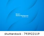 abstract blue curve background... | Shutterstock .eps vector #793922119