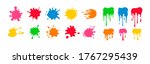 paint splatter colorful set.... | Shutterstock .eps vector #1767295439