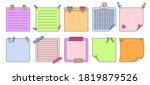 paper sticky notes with... | Shutterstock .eps vector #1819879526