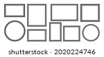 postage stamp retro empty frame ... | Shutterstock .eps vector #2020224746