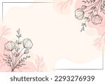 flower background template flat ...