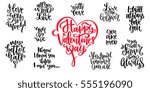 valentine's day or wedding... | Shutterstock .eps vector #555196090