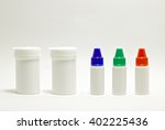 plastic bottles  white cap ... | Shutterstock . vector #402225436