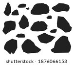 Black Silhouette Set Of Stones...