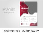 Modern business multipurpose flyer design and company cover page template.