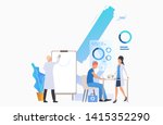 physicians drawing graph and... | Shutterstock .eps vector #1415352290