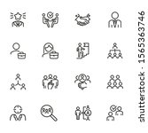 headhunting icon. set of line... | Shutterstock .eps vector #1565363746