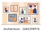 family portrait pictures in... | Shutterstock .eps vector #1682298976