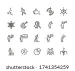 team structure icon set. can be ... | Shutterstock . vector #1741354259