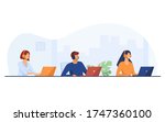 customer support... | Shutterstock .eps vector #1747360100
