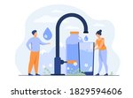 pure fresh water concept. tiny... | Shutterstock .eps vector #1829594606