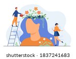 tiny people and beautiful... | Shutterstock .eps vector #1837241683