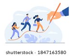business people walking up on... | Shutterstock .eps vector #1847163580