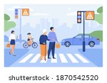 young man helping old woman... | Shutterstock .eps vector #1870542520