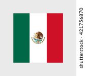 mexico national flag | Shutterstock .eps vector #421756870