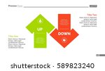 up and down arrow diagram slide ... | Shutterstock .eps vector #589823240