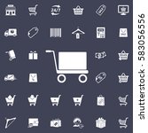 handcart icon | Shutterstock .eps vector #583056556