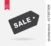sale   price tag  icon. sign... | Shutterstock .eps vector #417397309