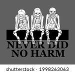 three skeleton sitting with a... | Shutterstock .eps vector #1998263063