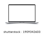 mock up of realistic laptop.... | Shutterstock .eps vector #1909342603