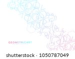 science network pattern ... | Shutterstock .eps vector #1050787049