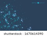 hexagonal abstract background.... | Shutterstock .eps vector #1670614390