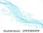 modern futuristic background of ... | Shutterstock . vector #1995589499