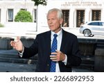 Small photo of Washington, DC US - May 31, 2022: Peter Navarro, former Director of Trade and Industrial Policy and former Director of the White House National Trade Council.