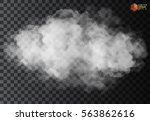 fog or smoke isolated... | Shutterstock .eps vector #563862616