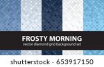 Diamond Pattern Set "frosty...