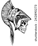 vector illustration skull in... | Shutterstock .eps vector #242890273