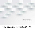 white grey geometric texture.... | Shutterstock .eps vector #682683103