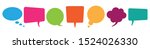 colored speech bubbles on the... | Shutterstock .eps vector #1524026330