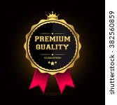 premium quality guaranteed... | Shutterstock .eps vector #382560859