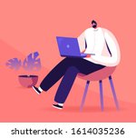 young business man  programmer  ... | Shutterstock .eps vector #1614035236