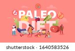 paleo diet healthy eating... | Shutterstock .eps vector #1640583526