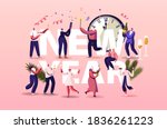 new year concept. male female... | Shutterstock .eps vector #1836261223