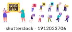 set people with different... | Shutterstock .eps vector #1912023706