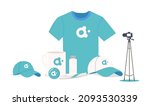 promotional products for brand... | Shutterstock .eps vector #2093530339