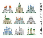 Set Of Fairytale Castles ...