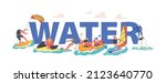 water activities concept.... | Shutterstock .eps vector #2123640770