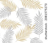 elegant tropic pattern with... | Shutterstock .eps vector #2081575273