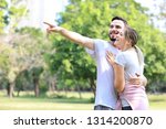 Happy Young Romantic Couple In...