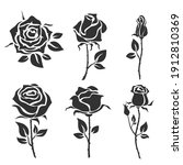 Collection Of Roses. Vector...