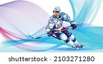 vector illustration of a hockey ... | Shutterstock .eps vector #2103271280