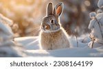 White cute holland lop rabbit...