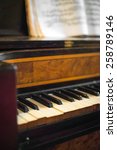 Vintage Photo Of Old Piano With ...