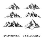 mountain and landscape black on ... | Shutterstock .eps vector #1551030059